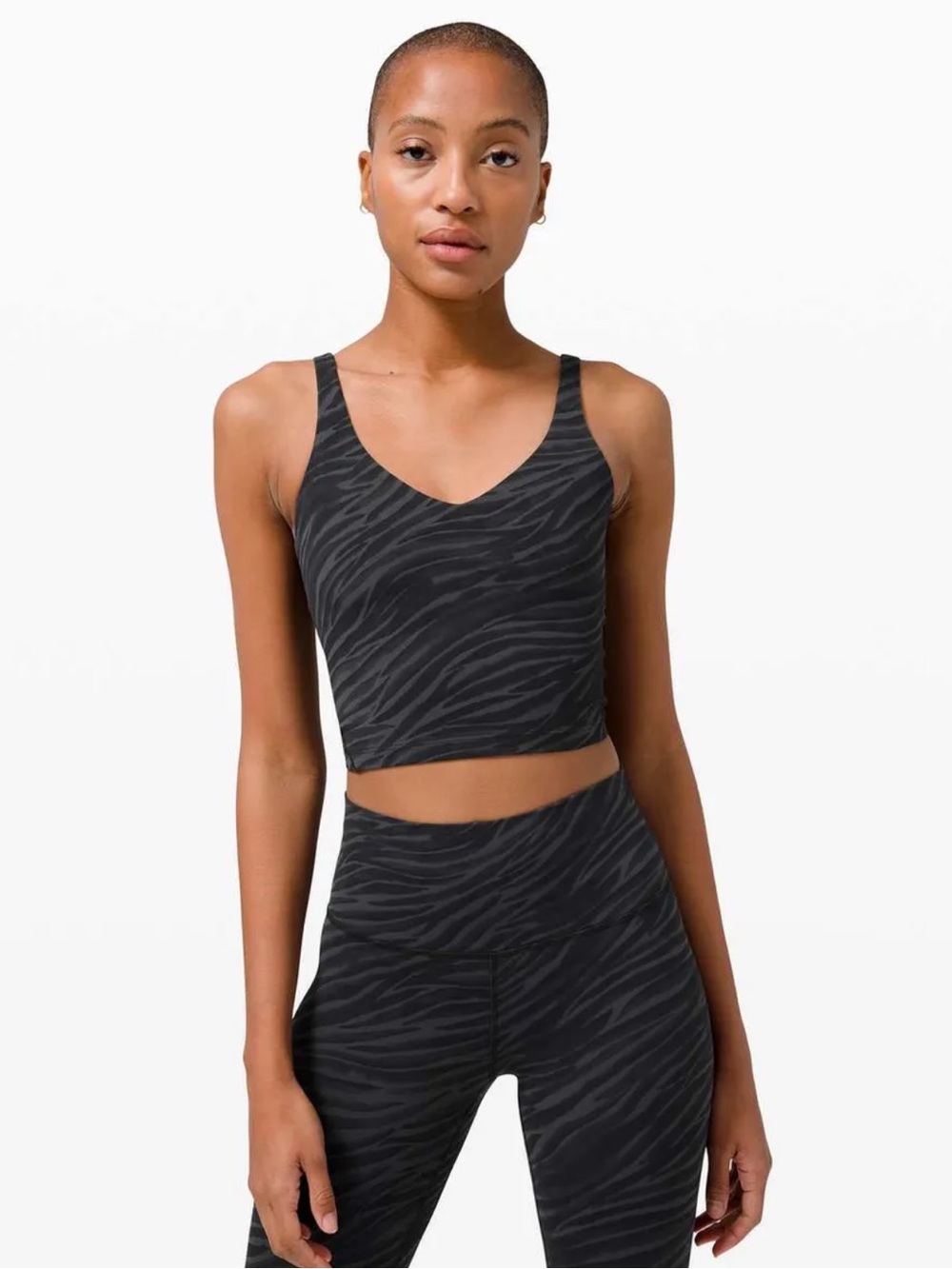lululemon athletica Black Zebra-Print Align Tank